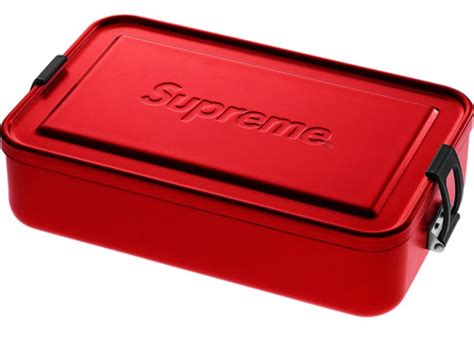 new sigg supreme ss18 large metal storage box red|Supreme SIGG Large Metal Box Plus Red .